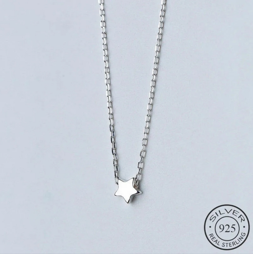 925 Sterling Silver Star Necklace